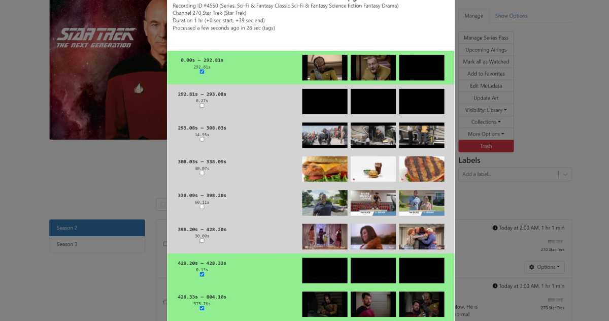 Advanced tricks for cutting cords in DVR channels 8 Trade Channels Editing