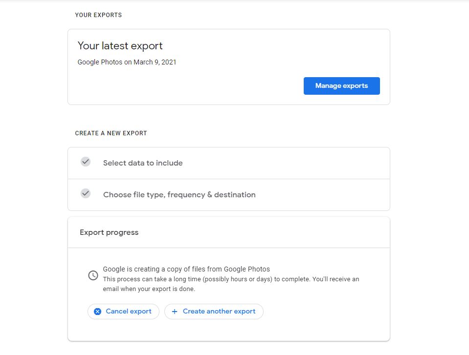 How to download all from Google Photos - step 9