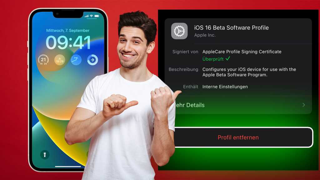 Image: iOS-16-Beta vom iPhone entfernen âÂ so gehtâs