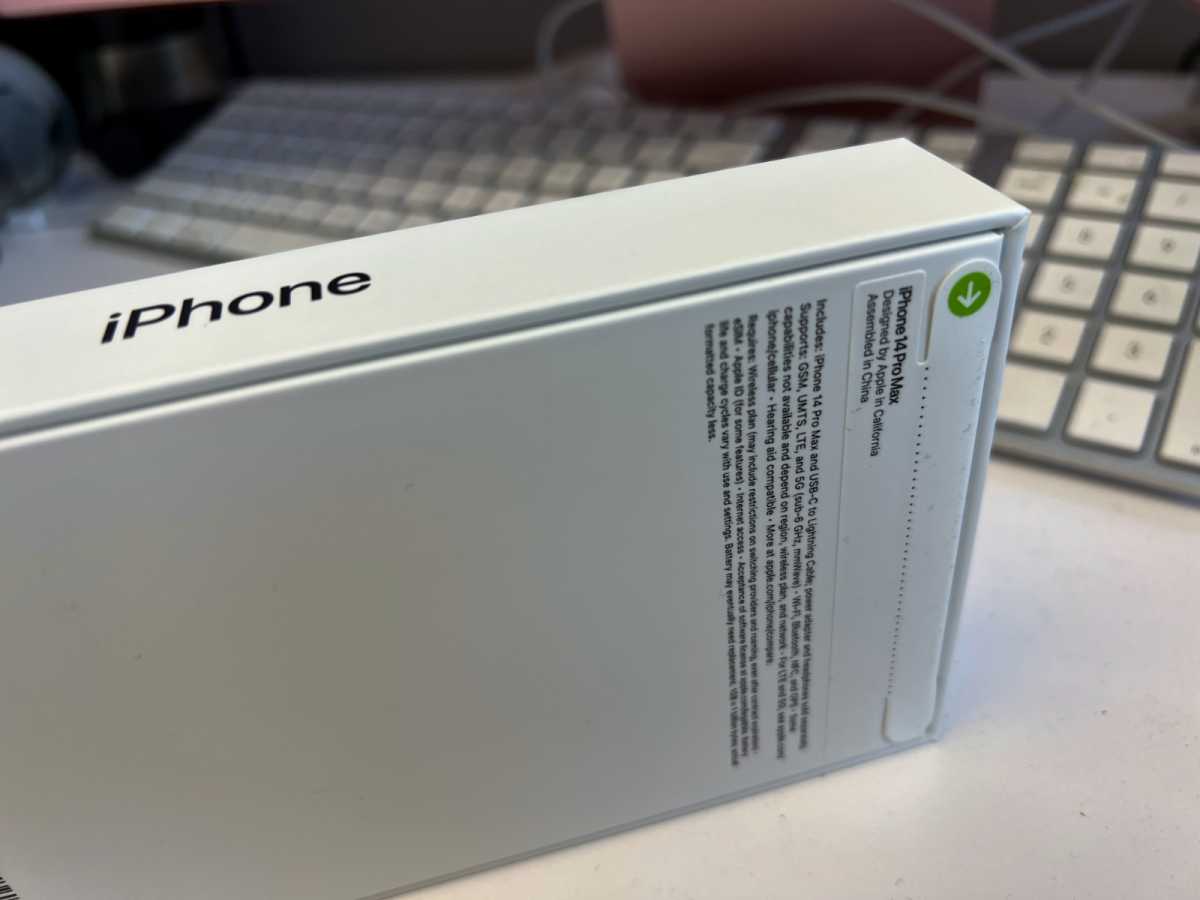 iPhone 14 Pro Max box