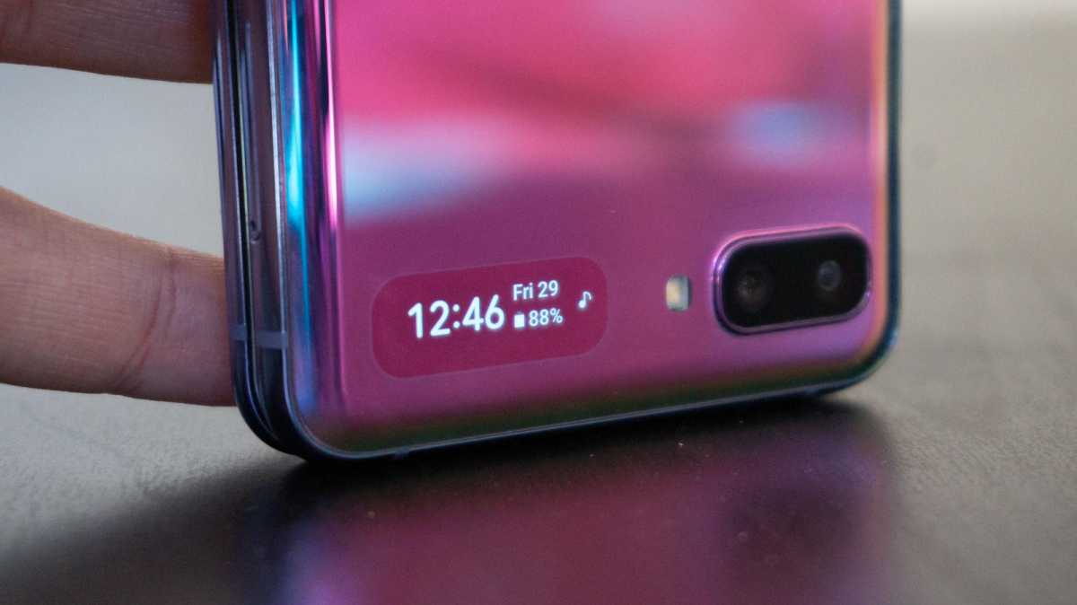 Samsung Galaxy Z Flip cover screen