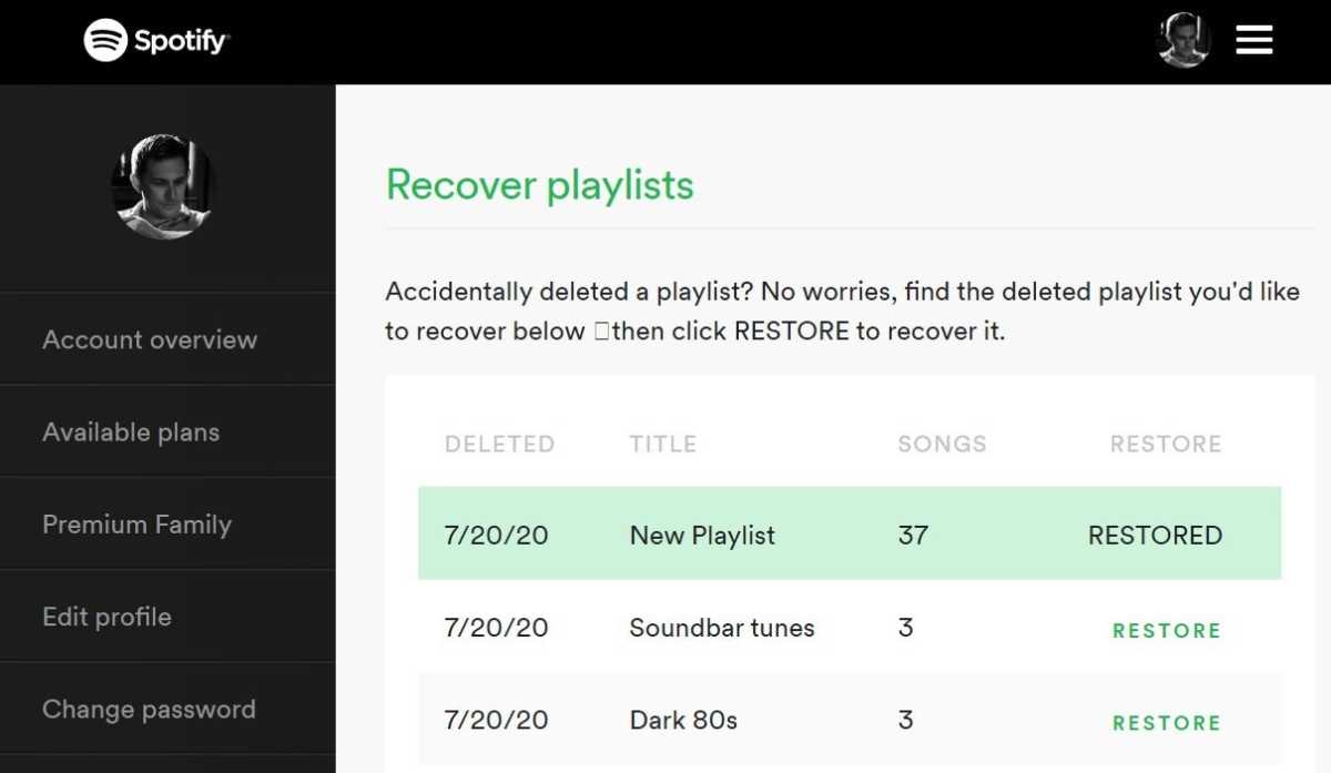 Delete a Spotify playlist by mistake? Here's how to get it back