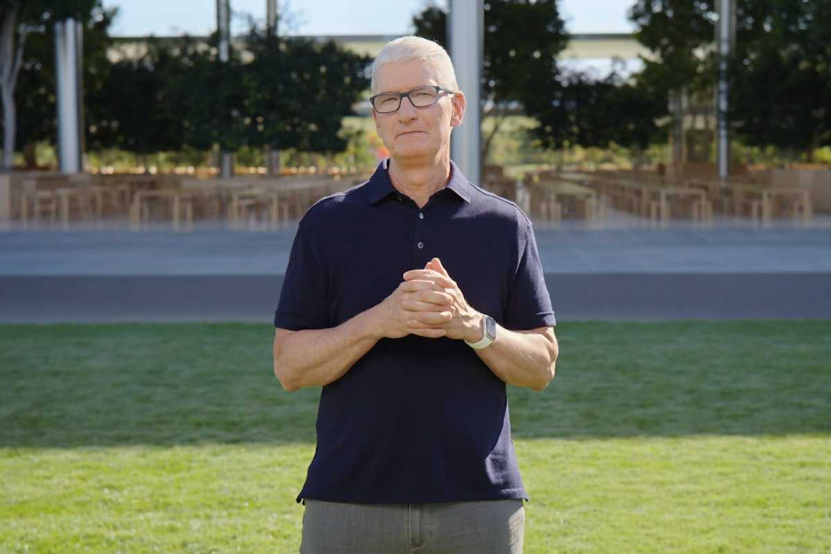 Tim Cook at the Far Out event in September 2022