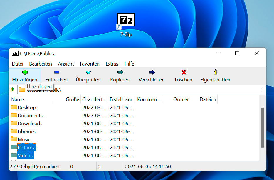 Über das Register „Optionen“ lässt sich 7-Zip als Standardprogramm zum Extrahieren festlegen – entweder getrennt für einzelne Dateiarten oder für alle Archivdateien.