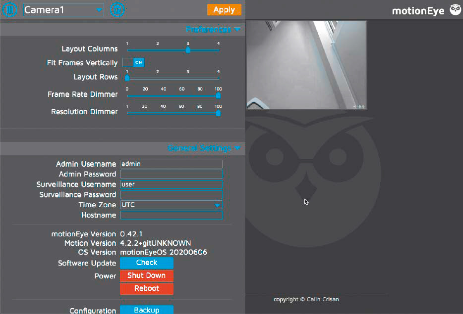 Mit MotionEye OS verwalten Sie eine oder mehrere Kameras in einem gemeinsamen Überwachungssystem.