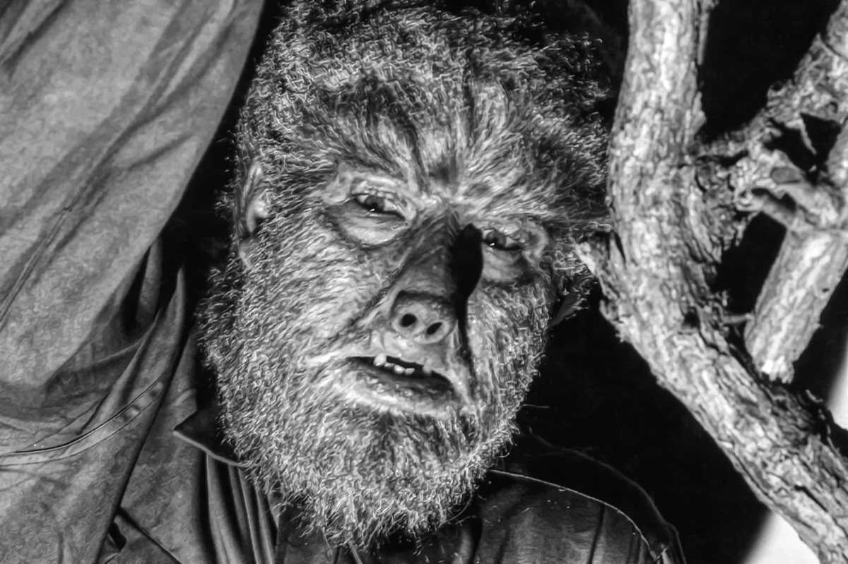 A scene from the film 'The Wolf Man'