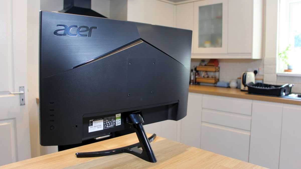 Acer K3 monitor on the back