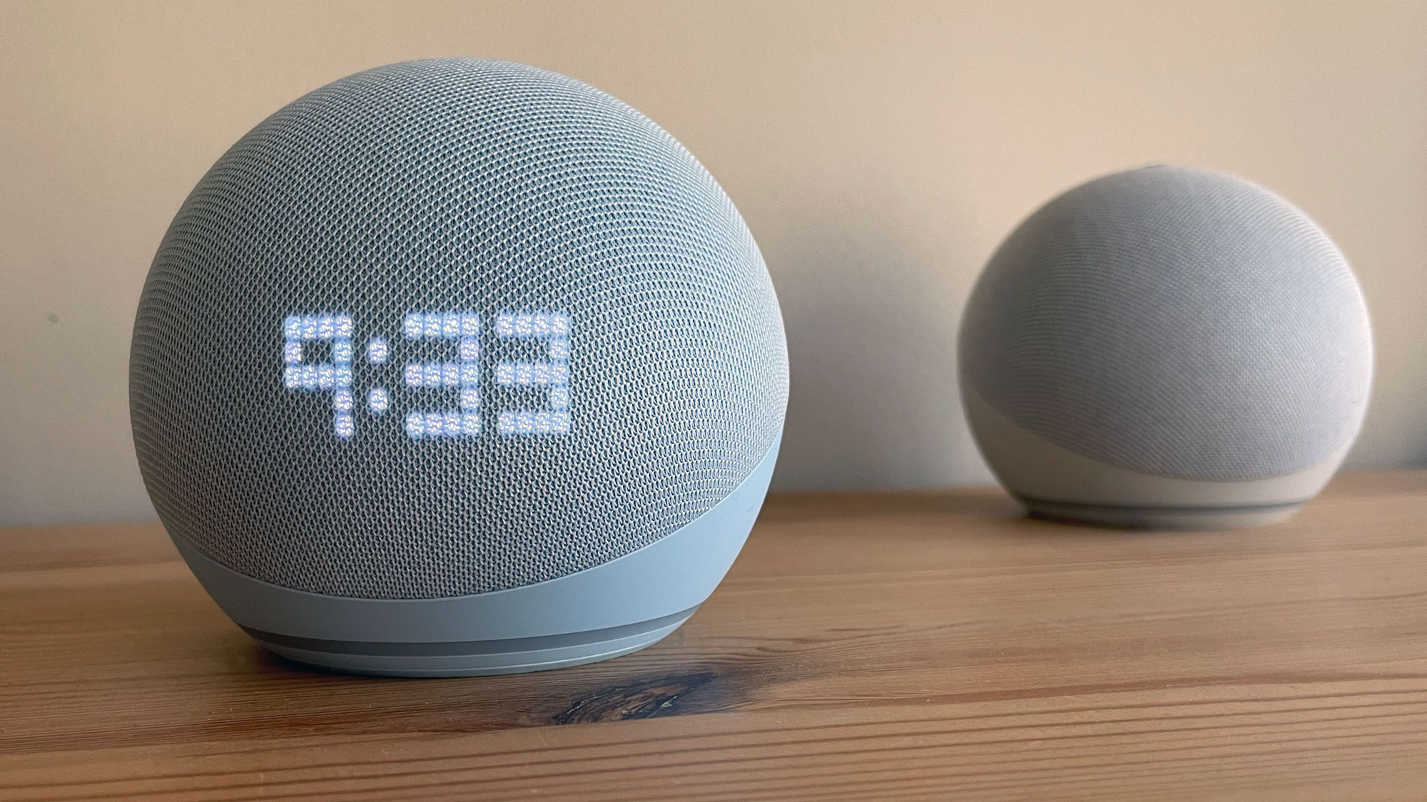 Amazon Echo Dot (5th gen) with clock