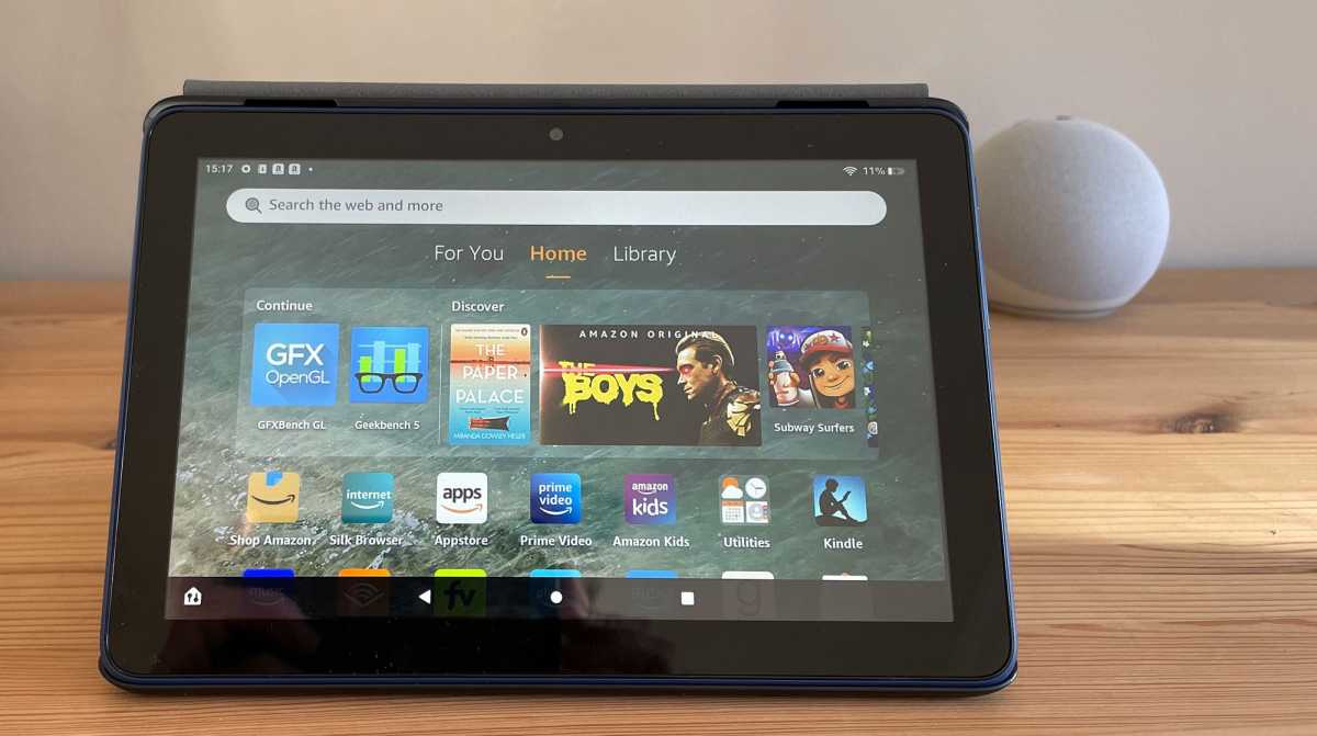 Pantalla de inicio de Amazon Fire HD 8 (2022)