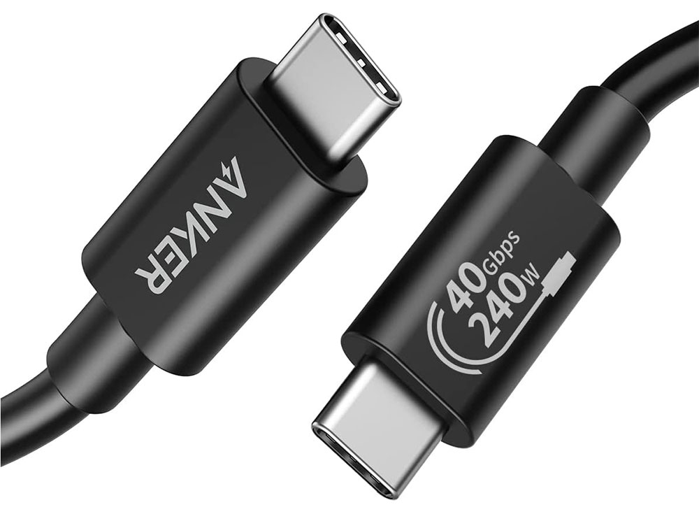 240W Câble Usb C Vers Usb C 0.5M (Lot De 2), Câble Usb 3.2 Gen2X2