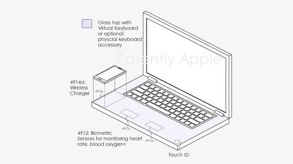 Image: Macbook der Zukunft lÃ¤dt iPhone drahtlos - Patent