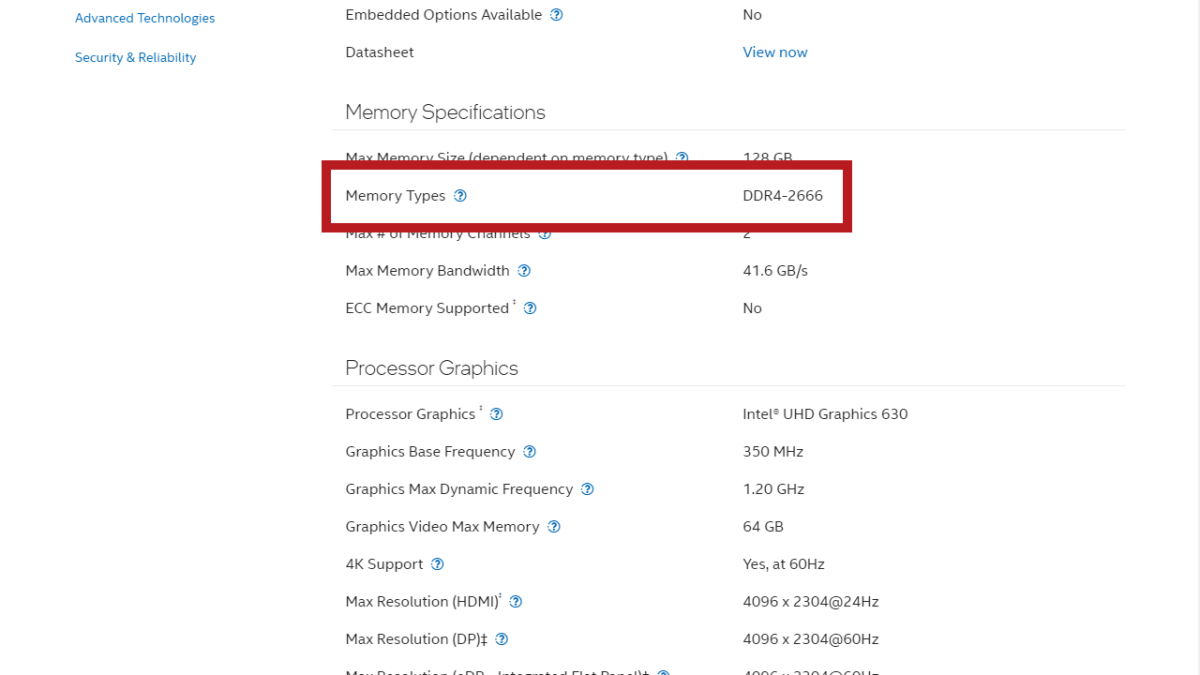 CPU-RAM-Kompatibilität