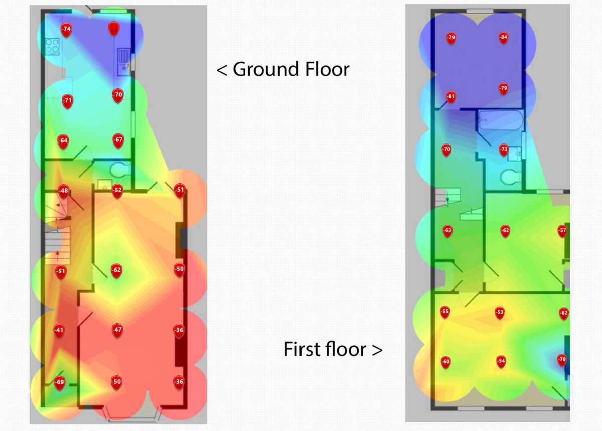 D-Link R15 review heatmap 