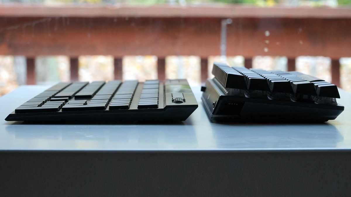 Corsair K100 Air versus standard mechanical keyboard