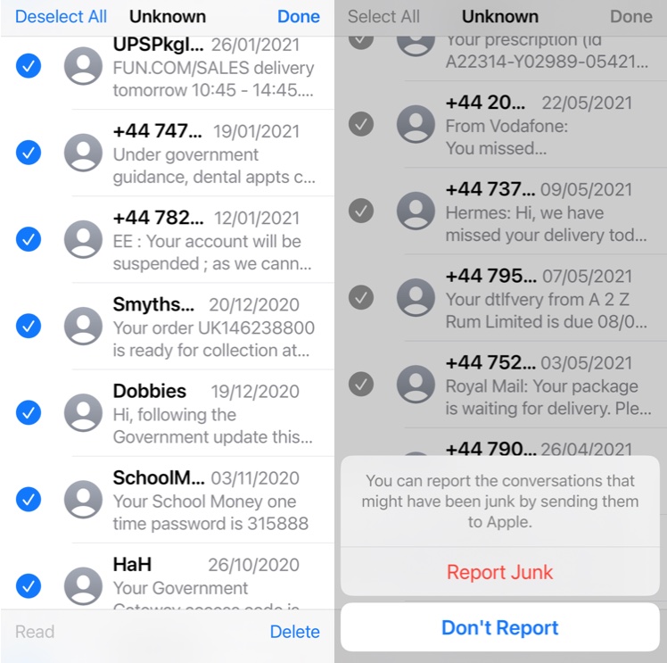 Delete Messages iPhone