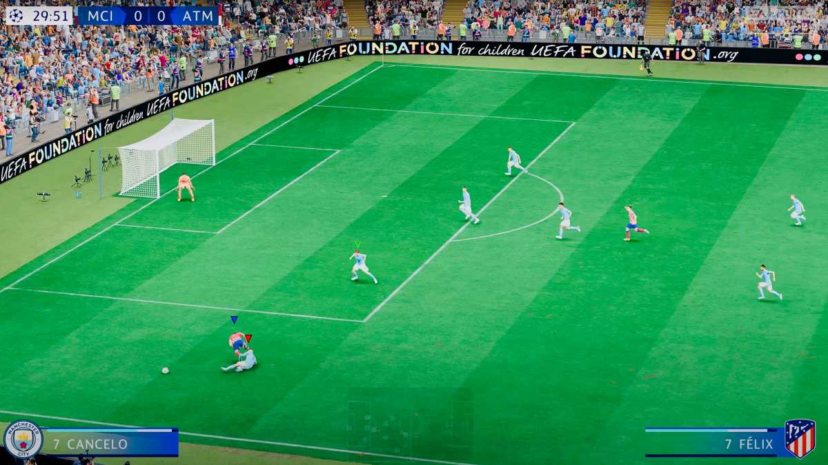 FIFA 23 ist deutlich langsamer und weniger spritzig als FIFA 22. Gerade Top-Stars wurden hart generved, wo wir letztes Jahr noch im Vollsprint an der Außenlinie die Verteidigung überlaufen haben, spielt sich FIFA 23 sehr viel balancierter.