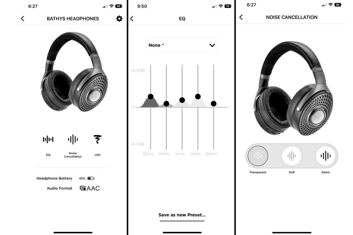 Focal Bathys Bluetooth, Active Noise Cancelling 24/192khz DAC