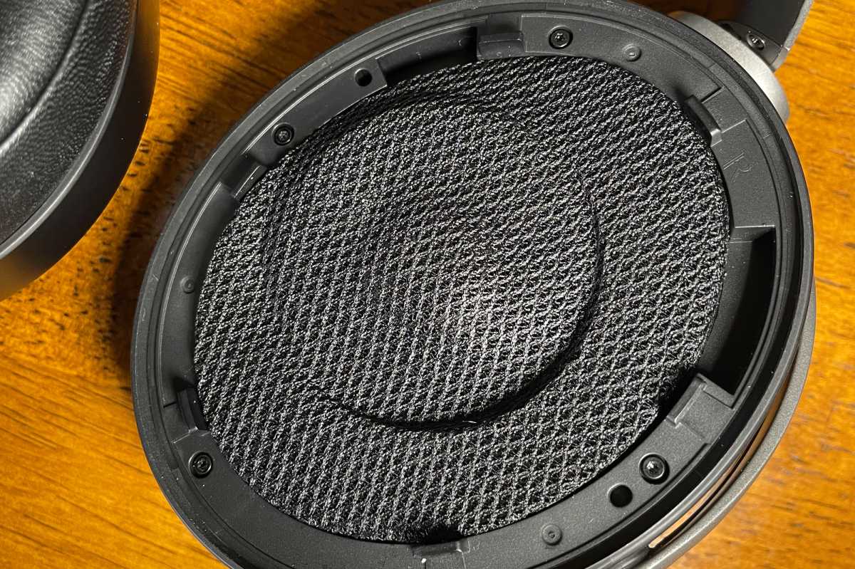 Detail view of cover over Focal Bathys driver