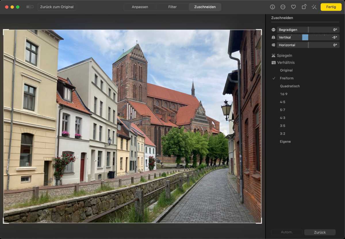 Fotos entzerren