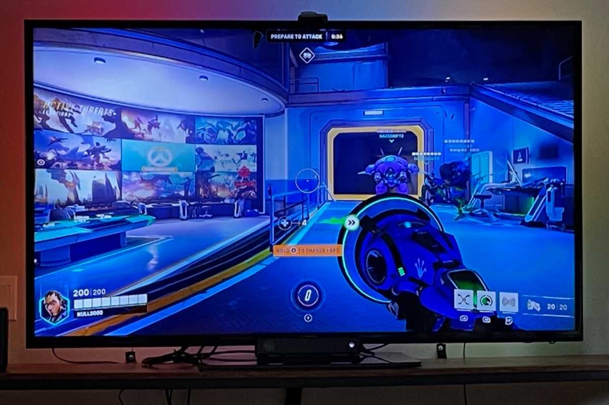 Govee Envisual TV Backlight T2 with Overwatch on screen