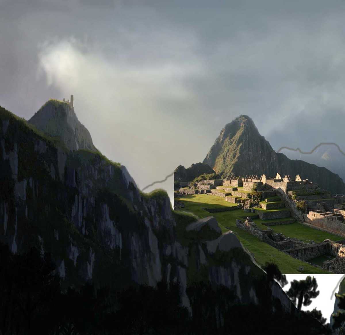 How to create a matte painting in Photoshop - step 7