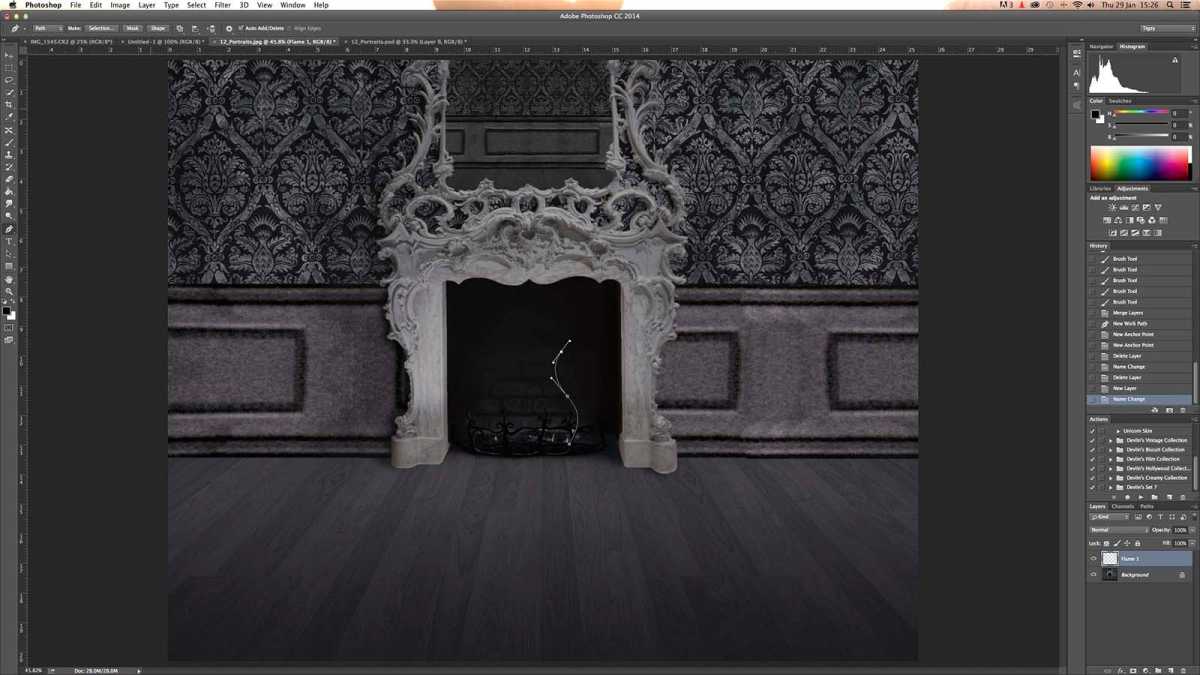 How to make fire in Photoshop - step 2