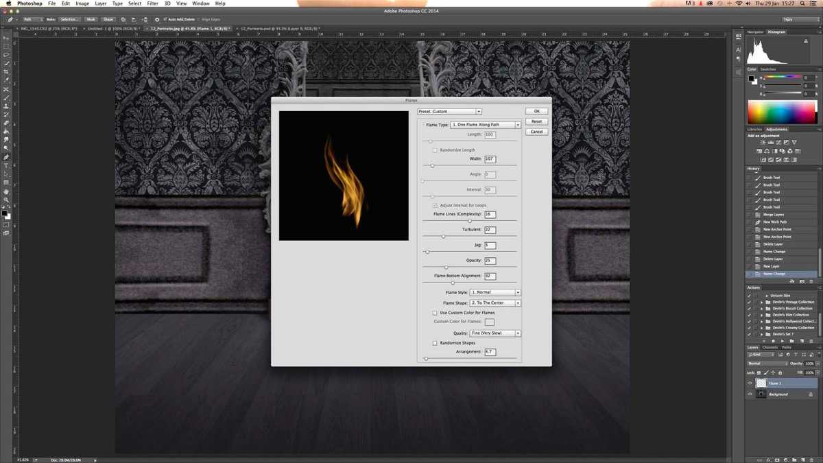 How to make fire in Photoshop - step 5