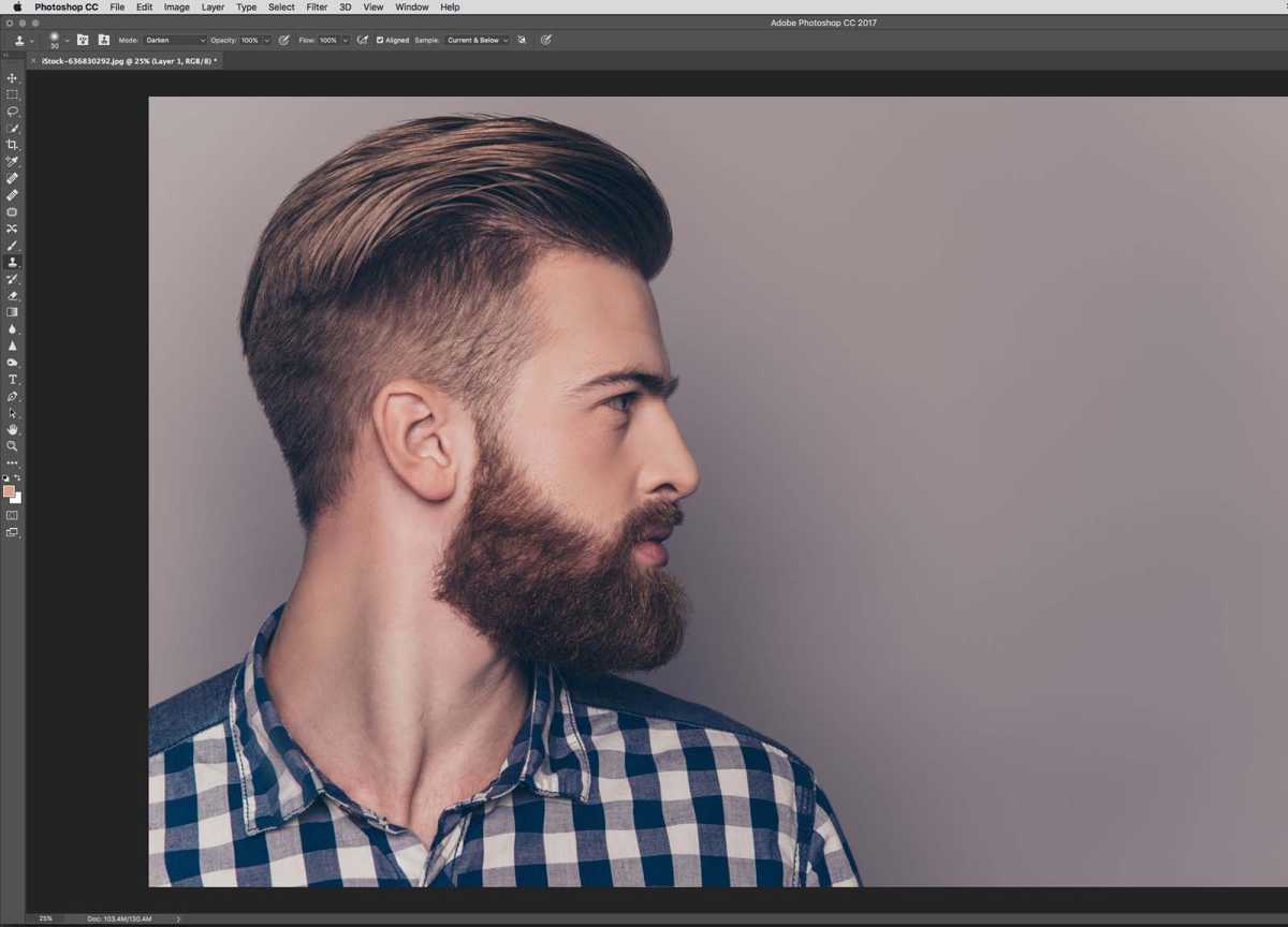 How to thicken hair in Photoshop - step 10