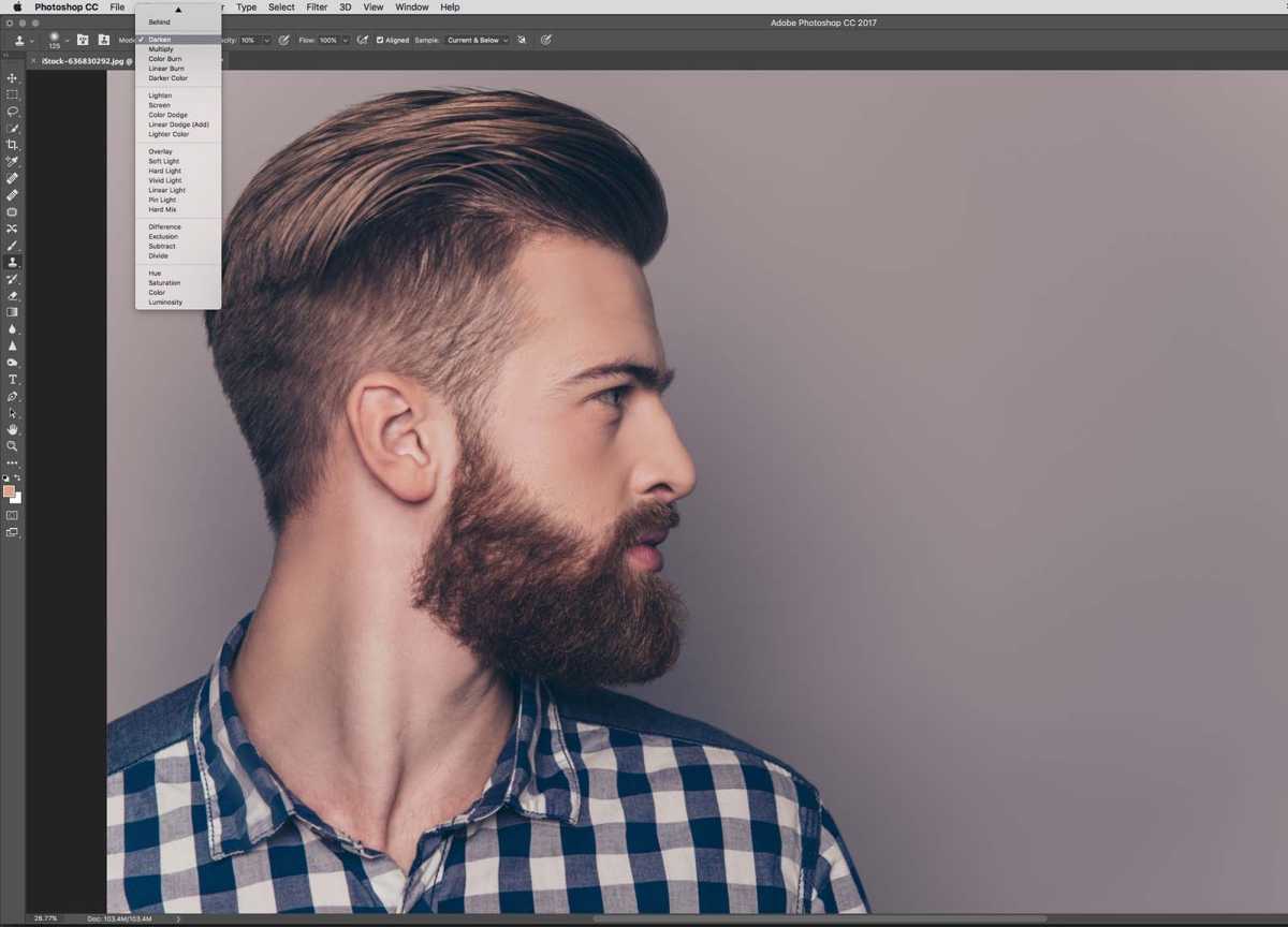 How to thicken hair in Photoshop - step 7