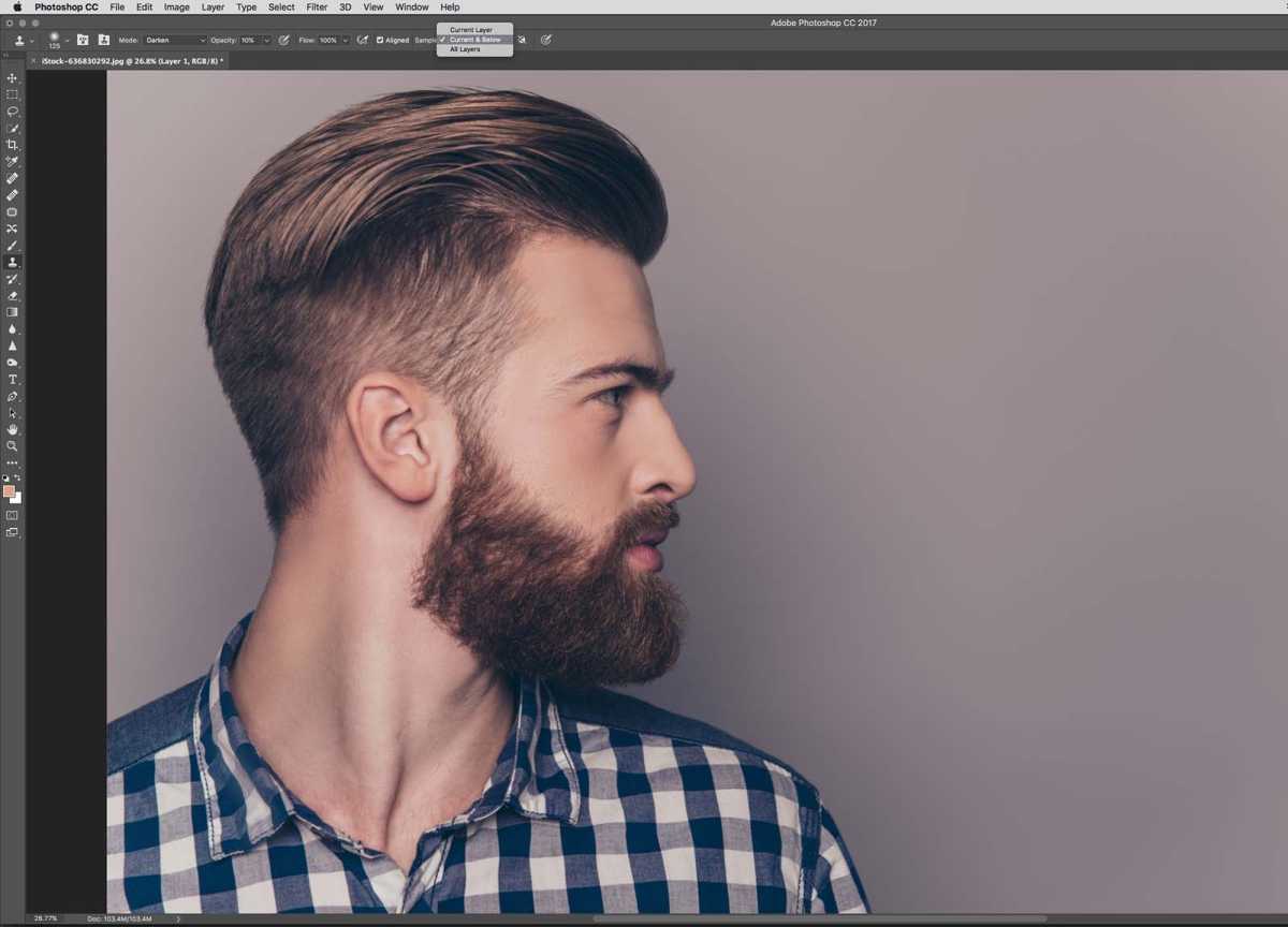 How to thicken hair in Photoshop - step 8