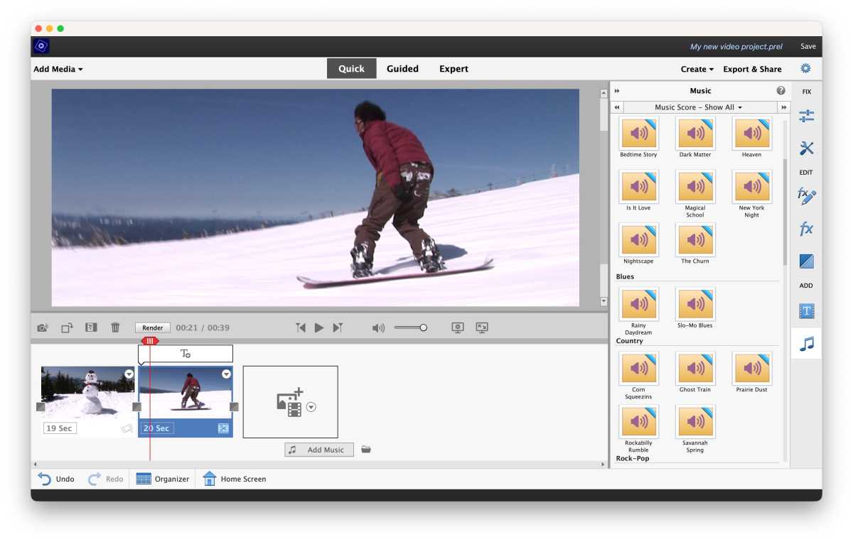 - Dans Tutorials Audio Clips Premiere Elements