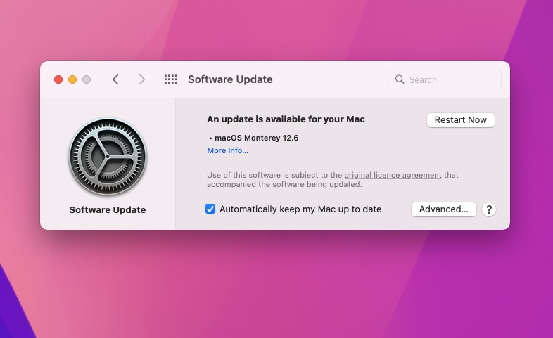 Monterey Software Update Mac