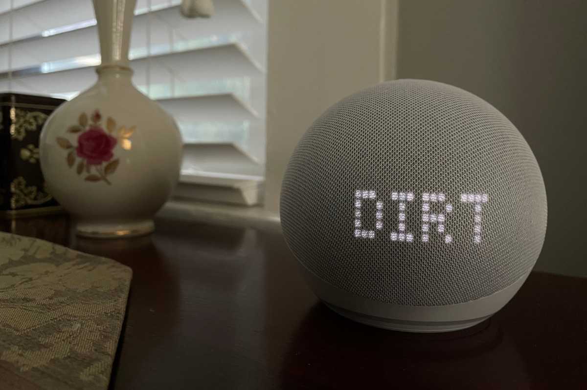 Echo Dot (5th Gen) with clock