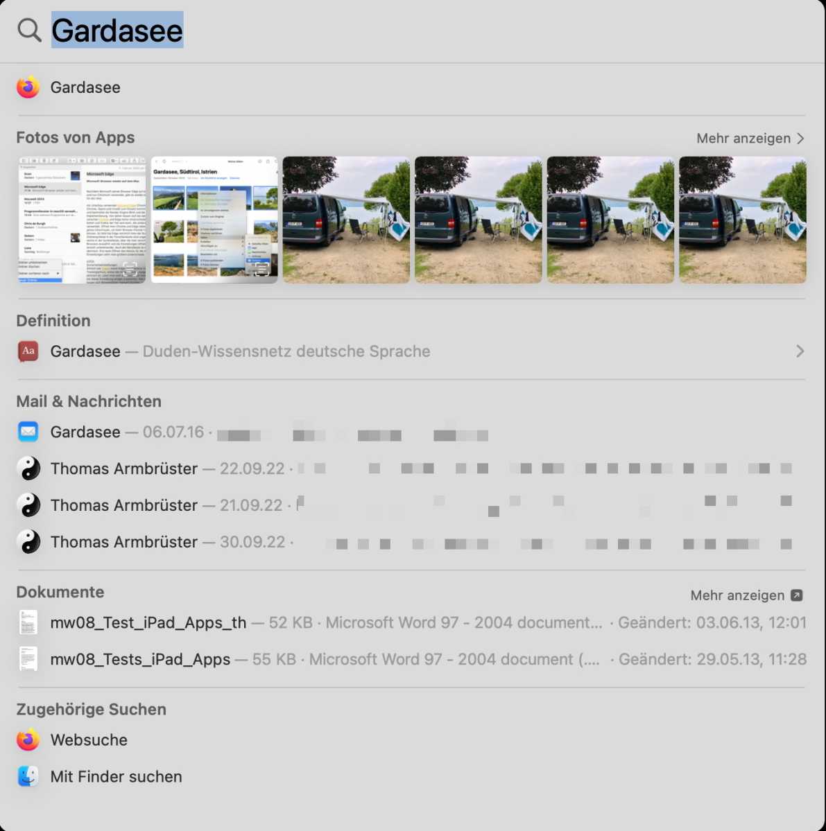 macOS Ventura: Spotlight