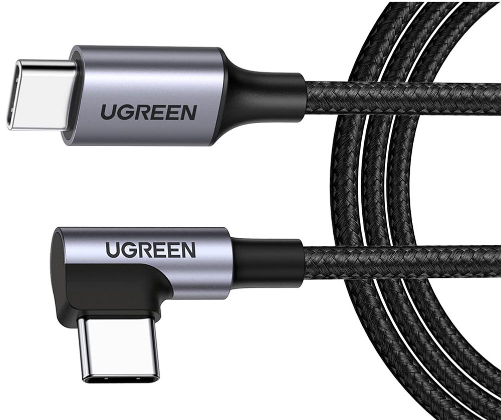 Ugreen USB-C to USB-C Cable – Best right-angle connector USB-C cable