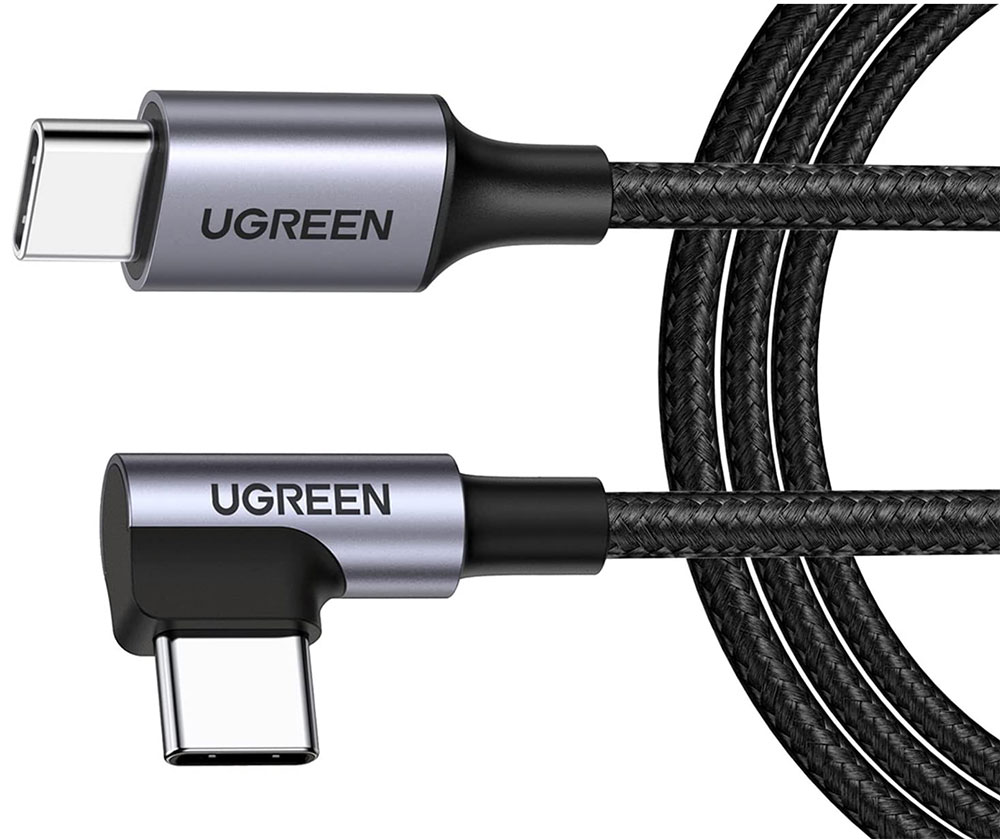 Ugreen USB-C to USB-C Cable – Best value right-angle connector USB-C cable