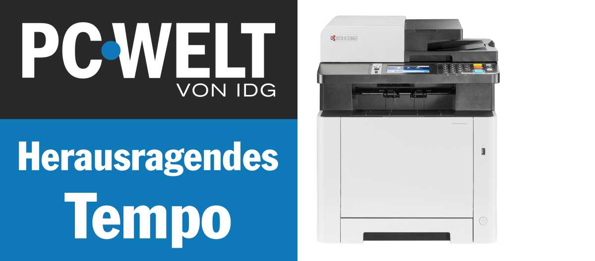 PC-WELT-Award Herausragendes Tempo für Kyocera Ecosys M5526cdw/A