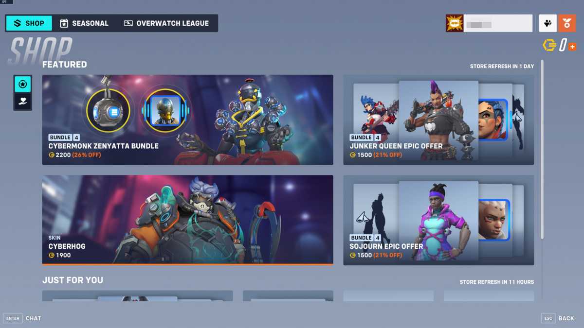 Overwatch 1 cost for the whole game. Each one of these cosmetics is -20.