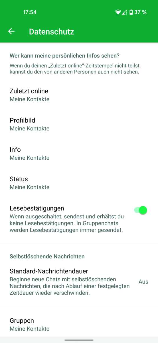 Whatsapp Datenschutz