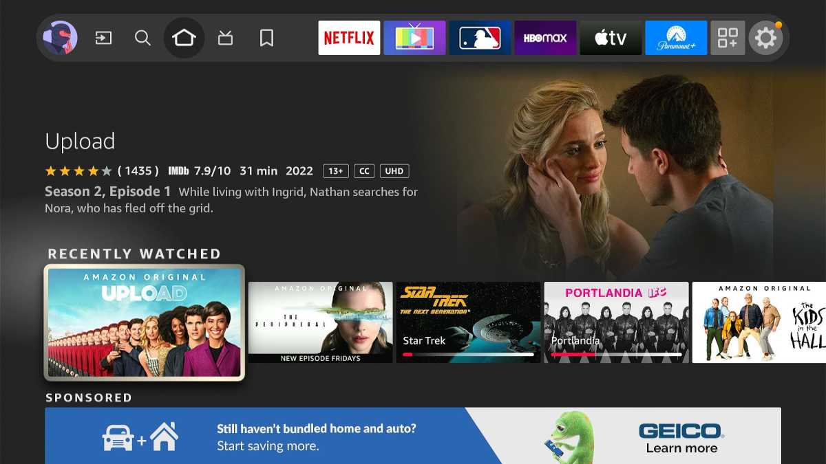 Bannière publicitaire Fire TV