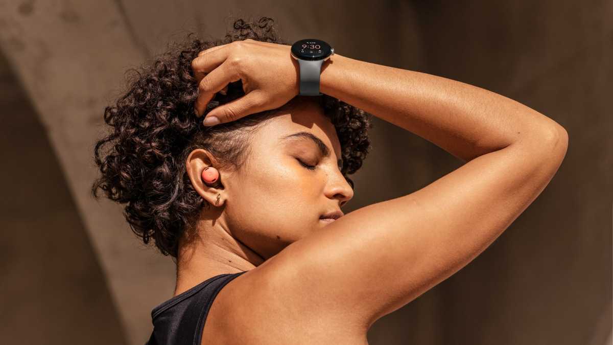 Google Pixel Watch on wrist