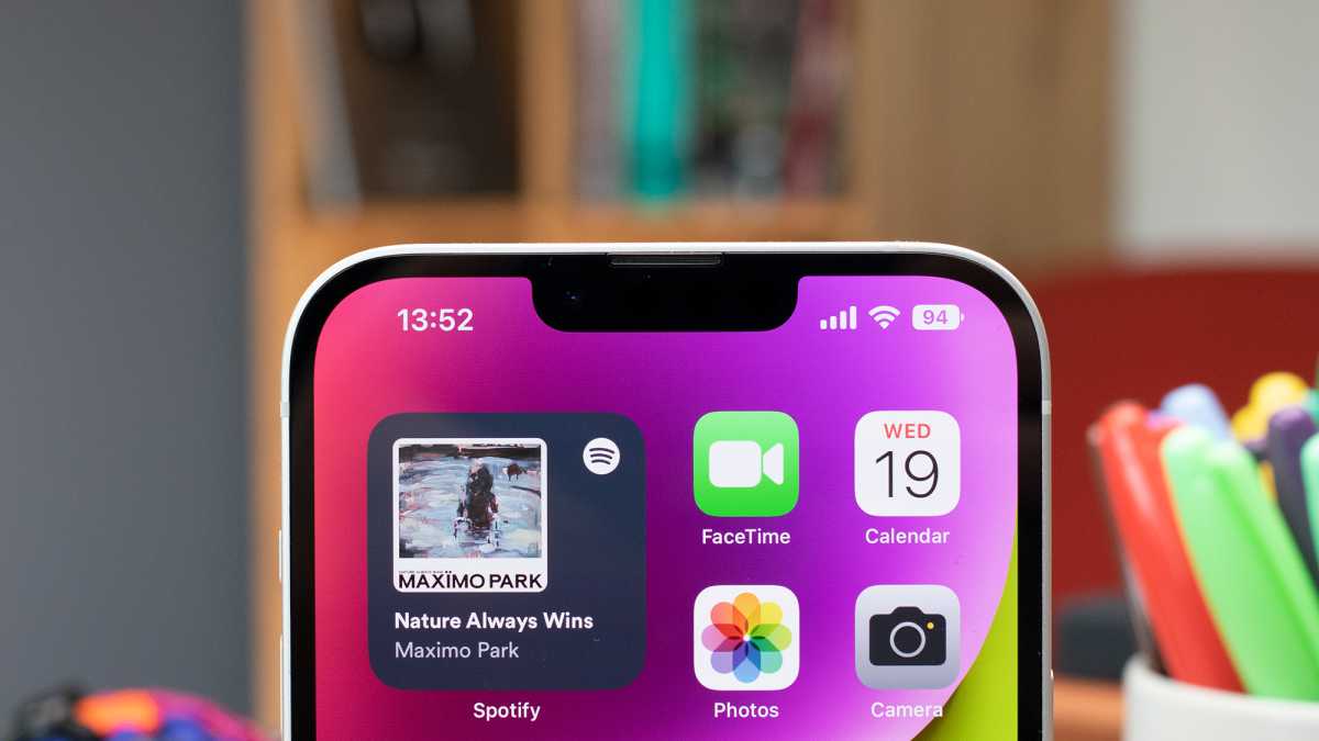 The iPhone 14 Plus's notch