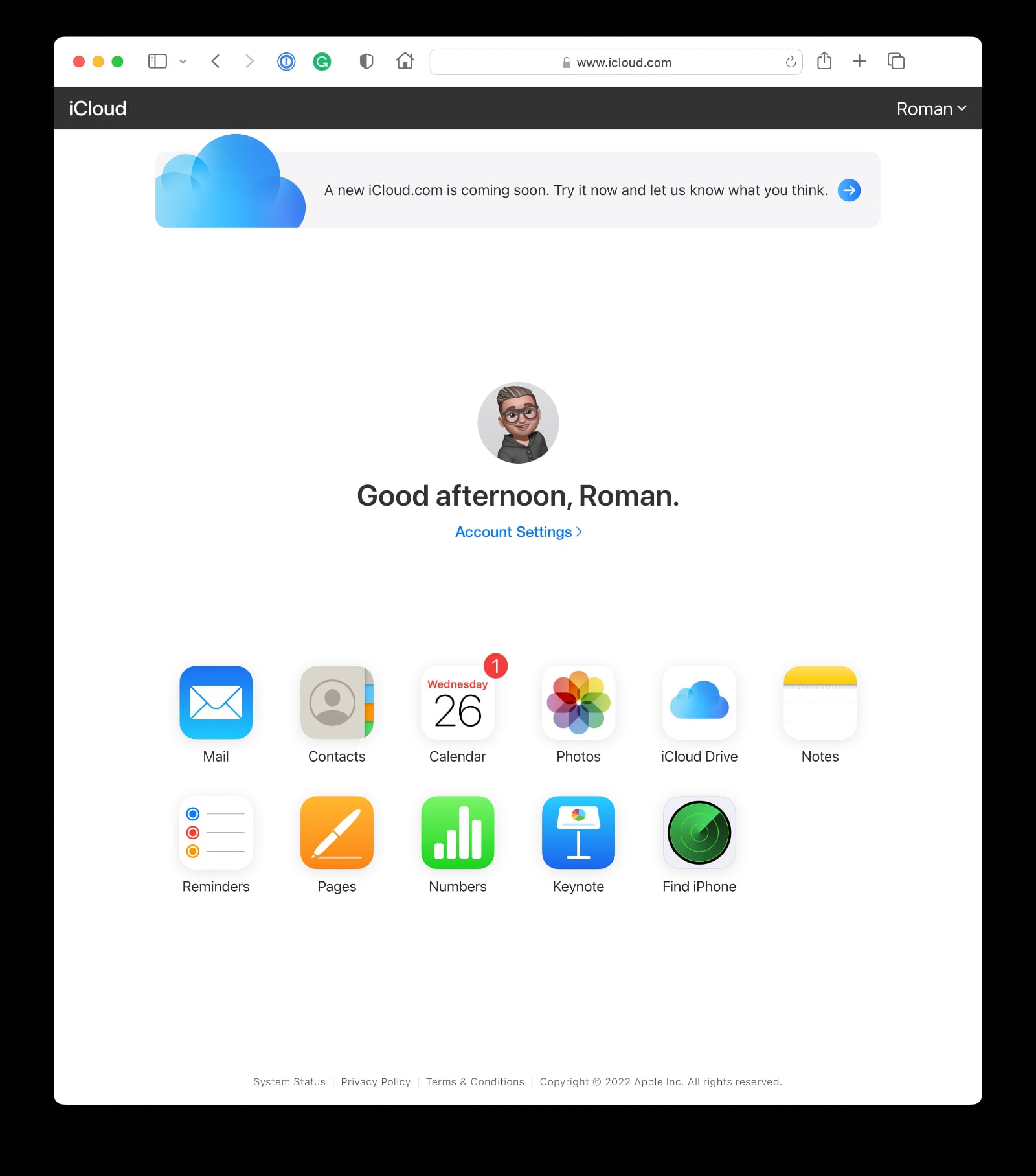 iCloud di web mendapatkan desain ulang baru yang terinspirasi dari widget