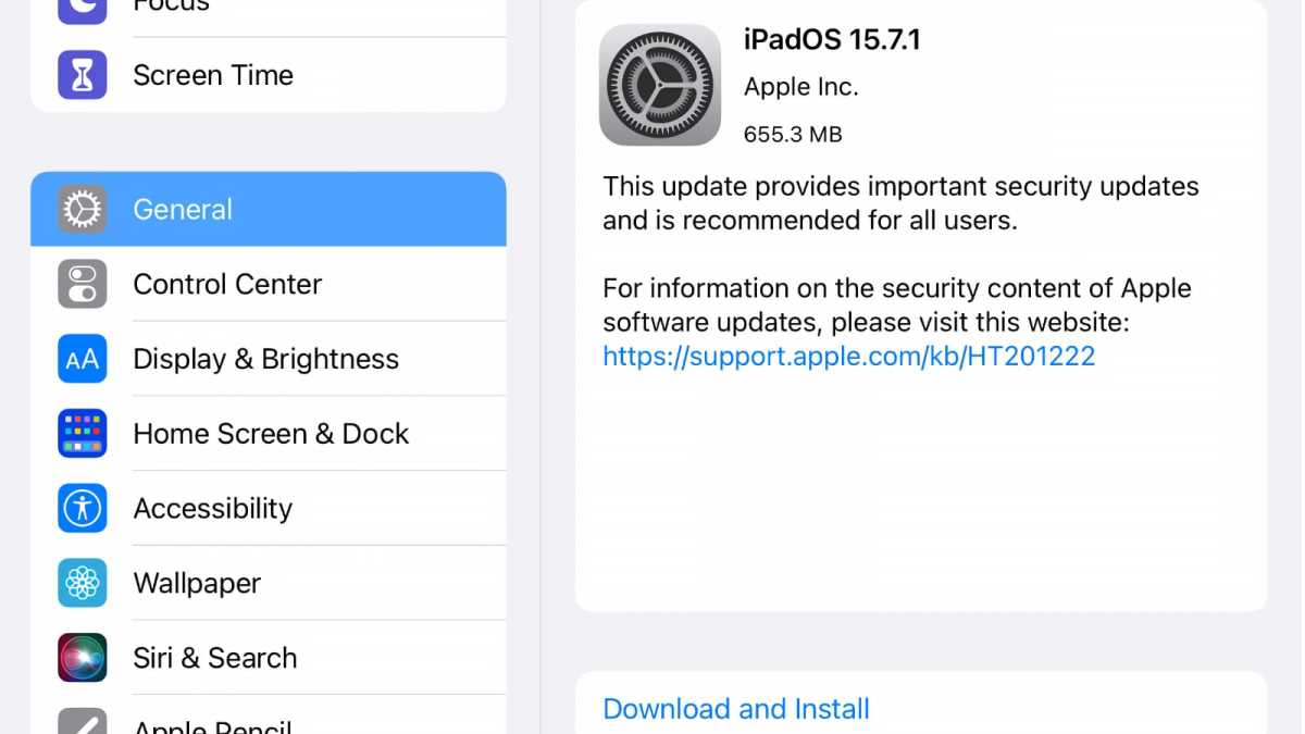 iPadOS 15.7.1