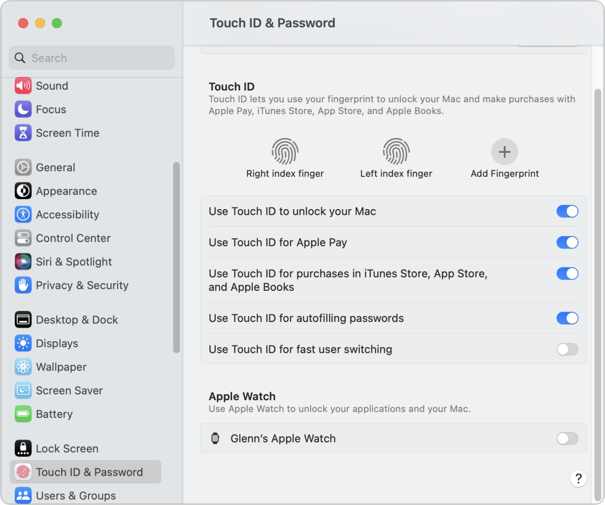 Enable apple watch unlock mac new arrivals