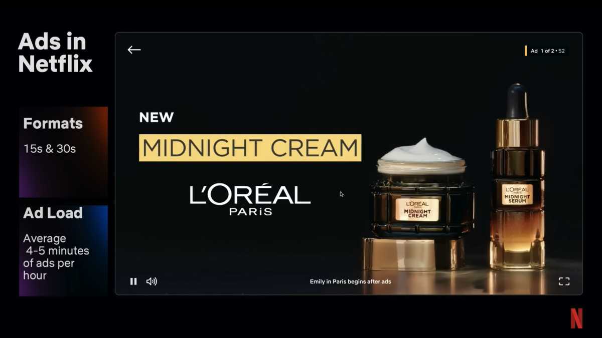 Netflix Ads screenshot