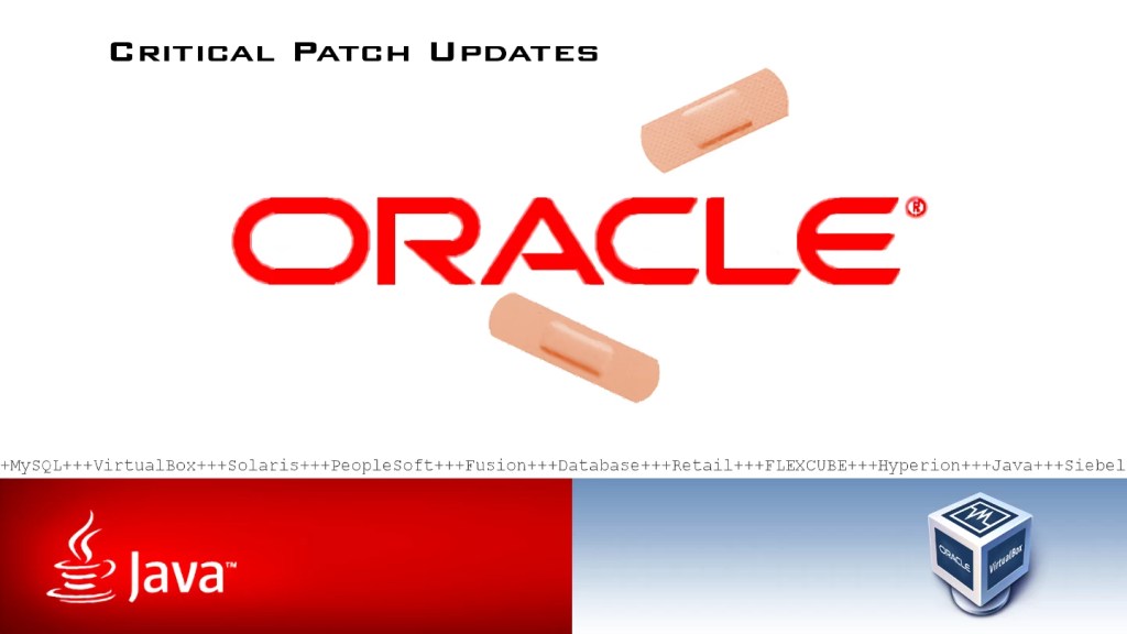 Image: Oracles Quartals-Updates beseitigen Ã¼ber 500 SicherheitslÃ¼cken