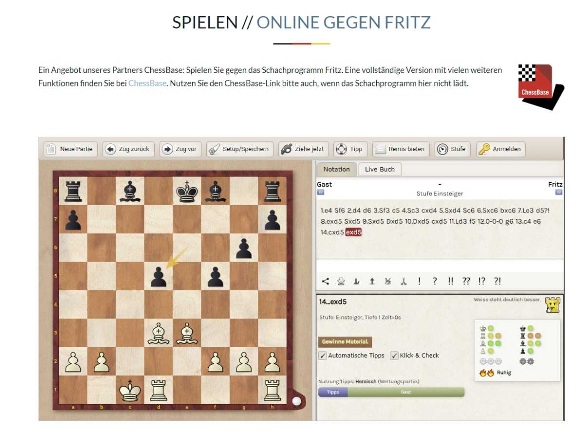 Schach online spielen