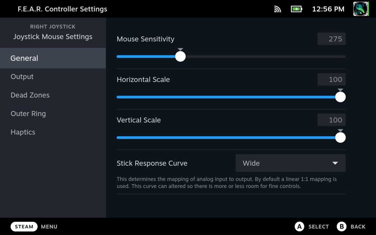 Controlling Joystick Mouse Sensitivity on Steam Deck