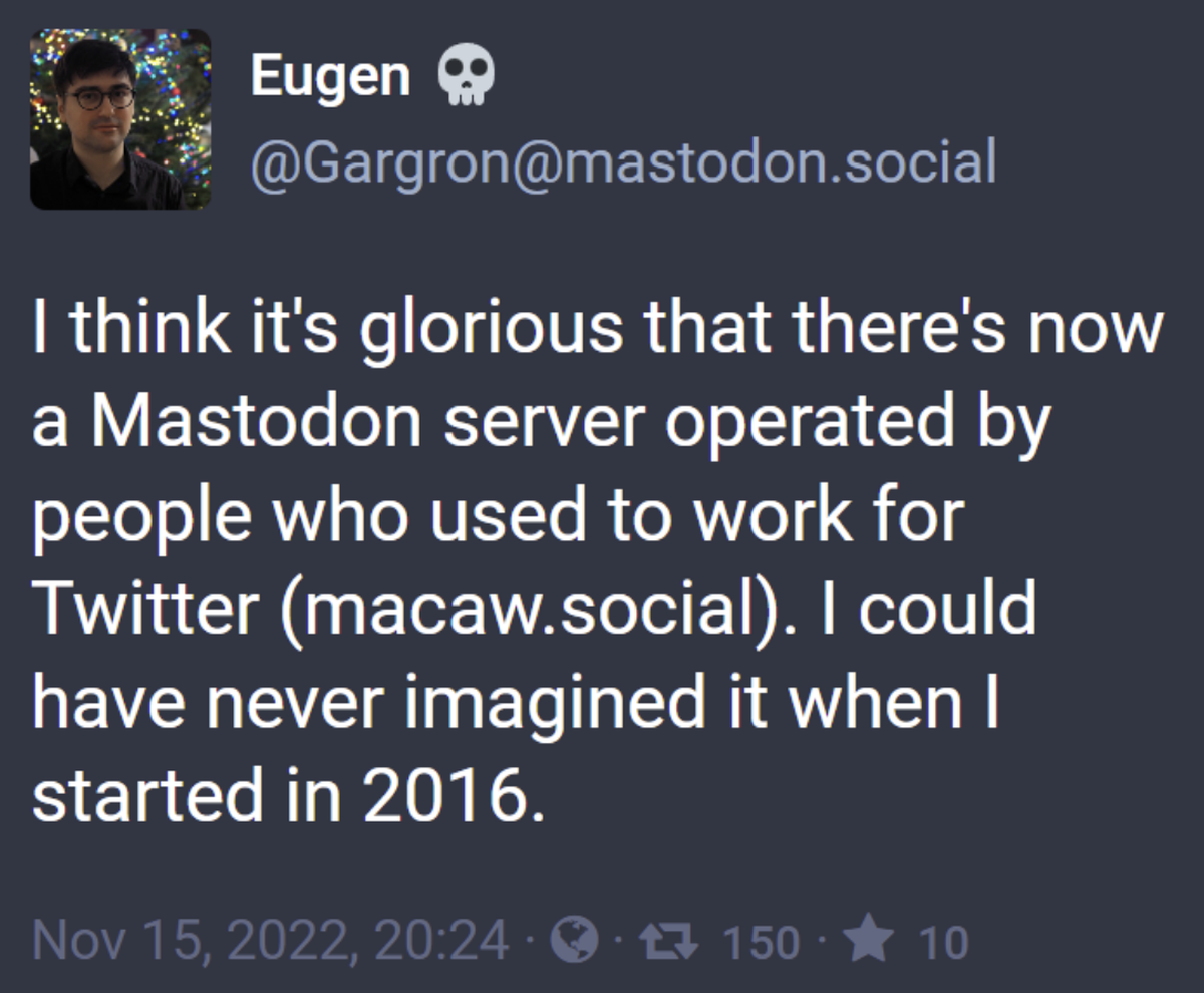 Eugen Rochko is the creator of Mastodon